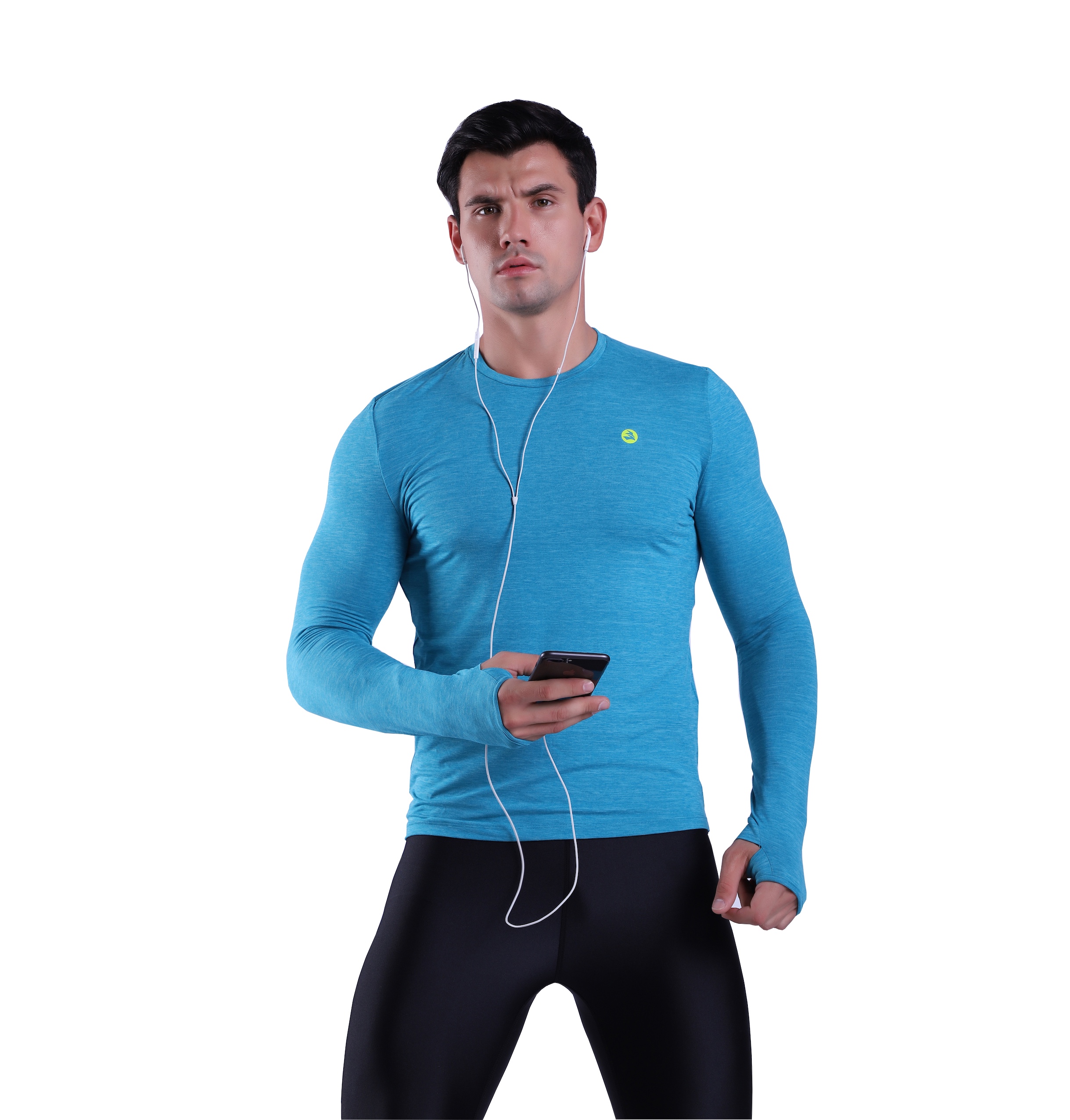 Men's Compression Long Sleeve Breathable Running Tee Shirt