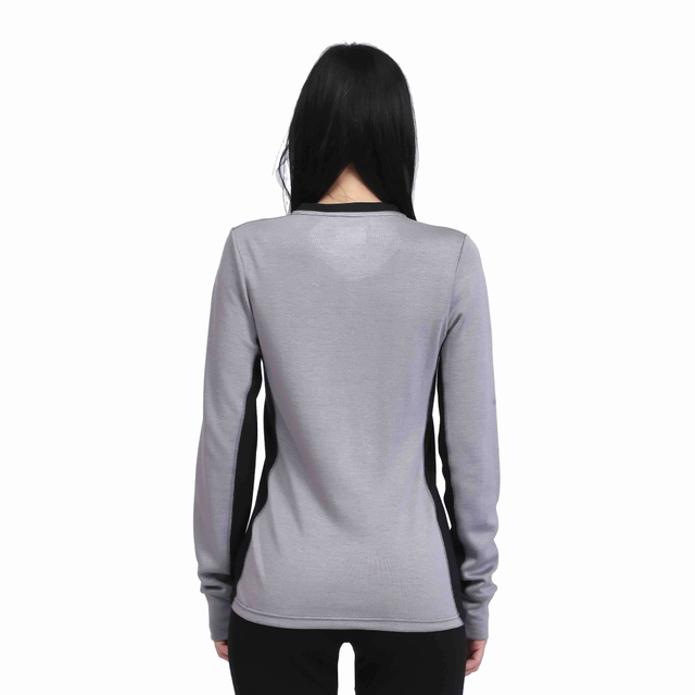 Women Merino Wool thermal underwear Long Sleeve Top