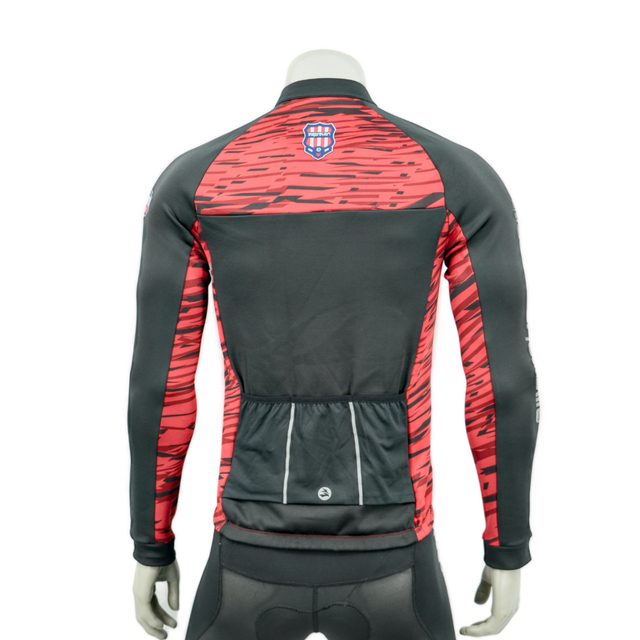 Mens Print Color Block Ride Cycling Jacket