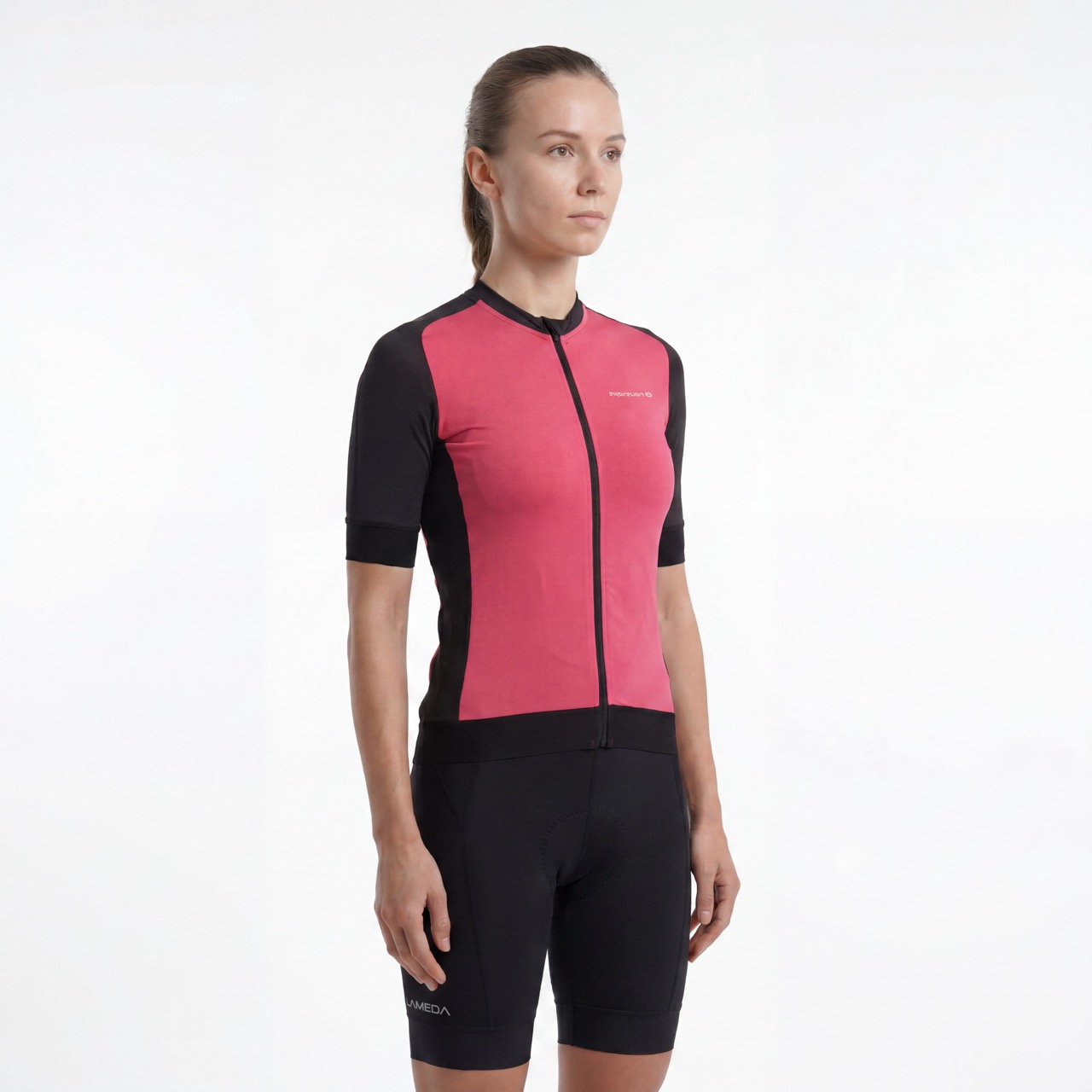 Womans Color Block Short-sleeved Cycling Jersey