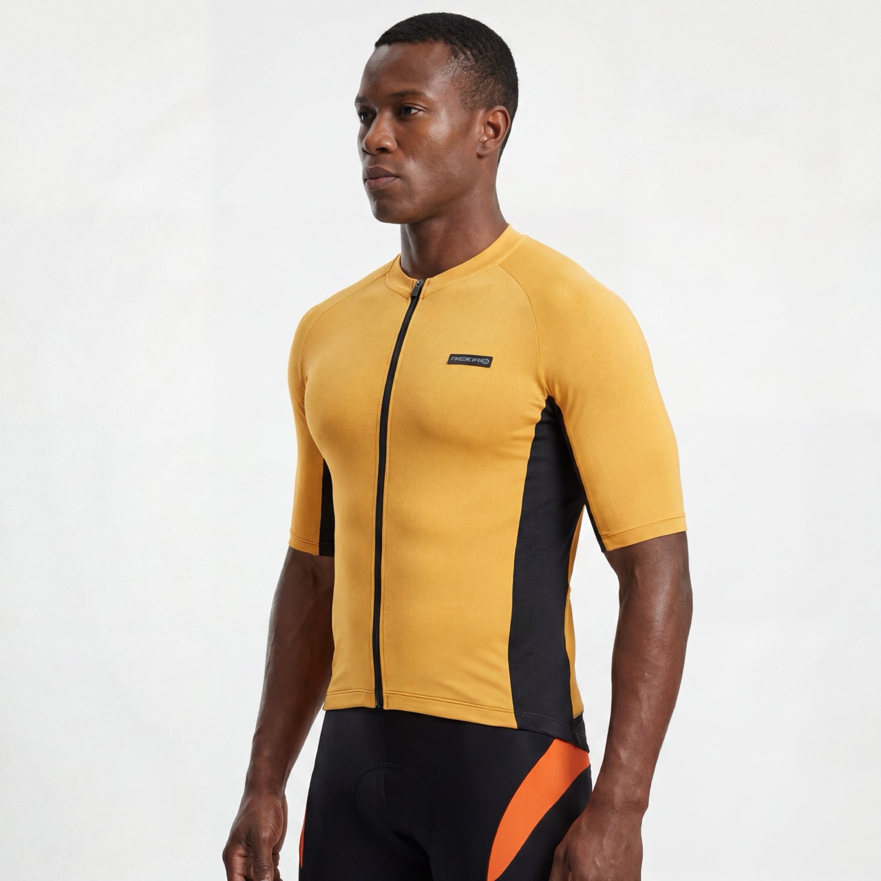 Raglan Short-sleeved Color Block Reflective Sealed Pocket Cycling Jersey