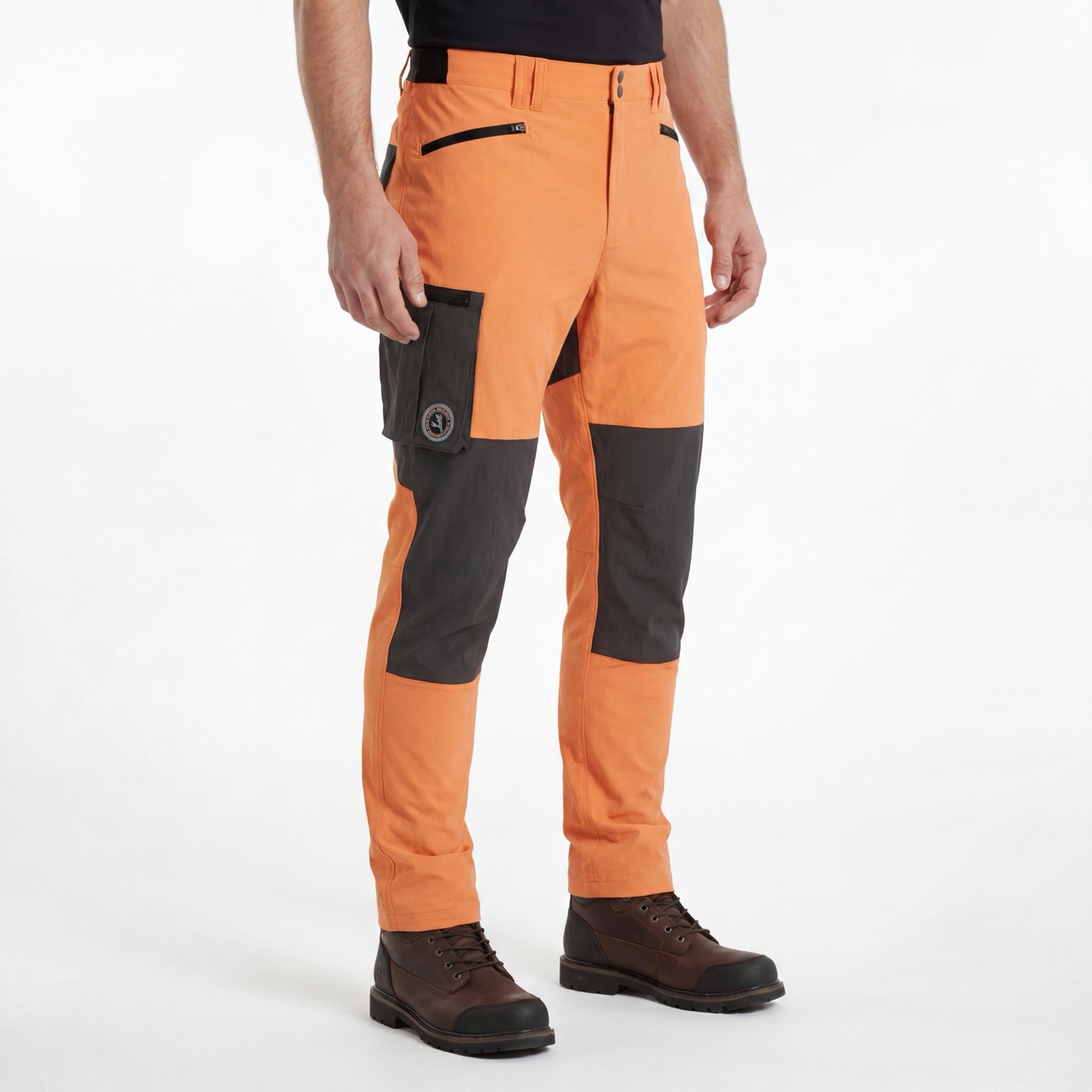 Mens Snow Pants Color Block Trekking Trousers