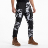 Mens Camouflage Print Color Block Panels Hiking Pant
