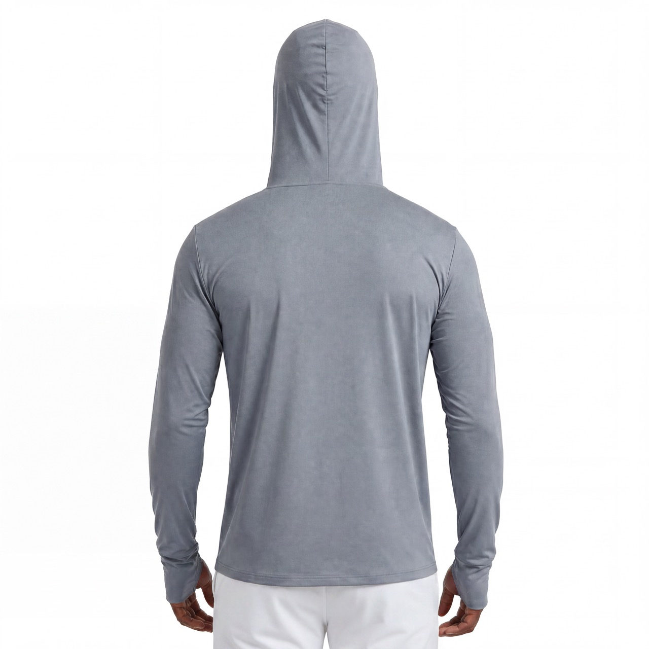 Sun Protection Cold Fleeing Summer Light Weight Running Fishing Zip Through High Cowl Hoodie