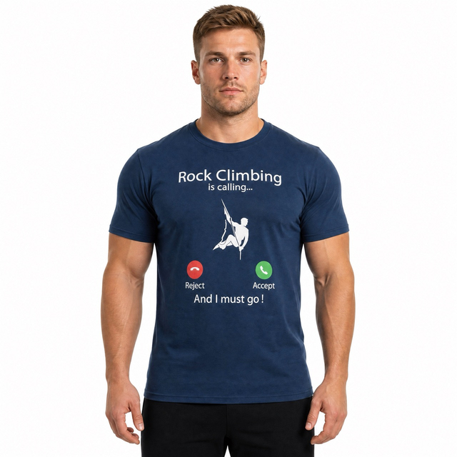Mens Rock Climbing Short Sleeve Tee