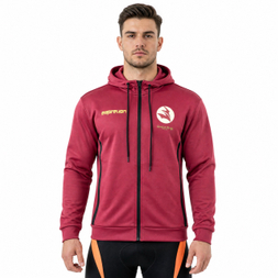 Mens Oversize Logo Print Sports Zip Through Hoodie 