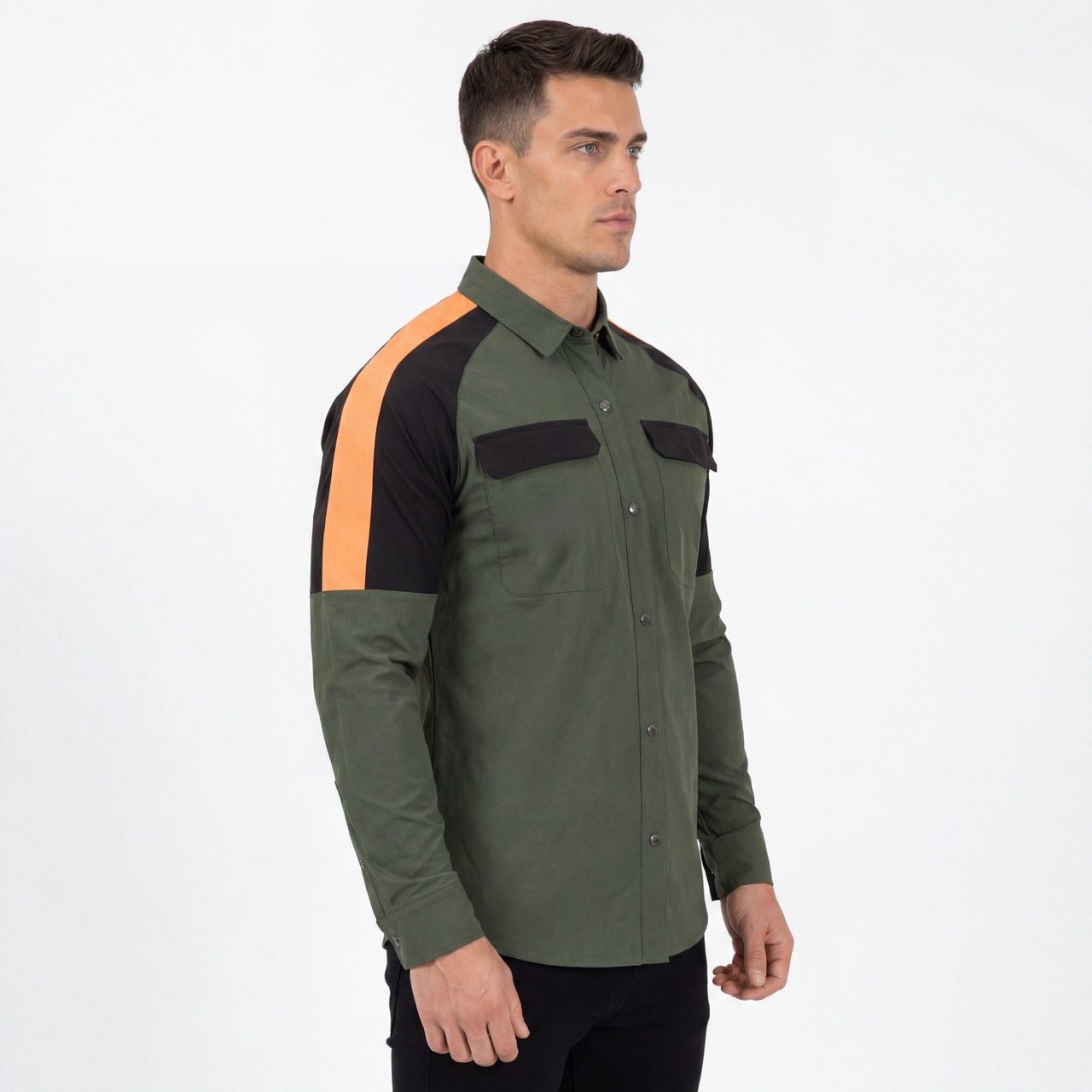 Mens Trekking Hiking Camping Fishing Walking Cooling Back & Armpit Vent Snaps Up Shoudler Panel Shirts