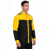 Mens Reflective Panel Hiking Camping Fishing Snaps Up Contrast Functional Shirts