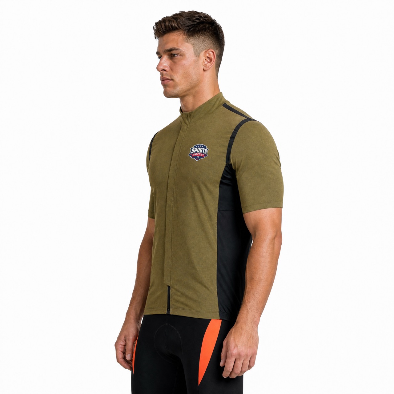 Mens Tapeed Reflective Trims Cycling Jersey