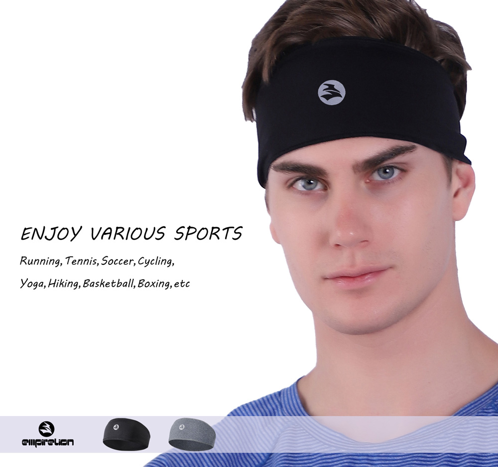 Fitness Headband, Reversible Sports Sweatband Stylish Yoga Pilates Hairband 