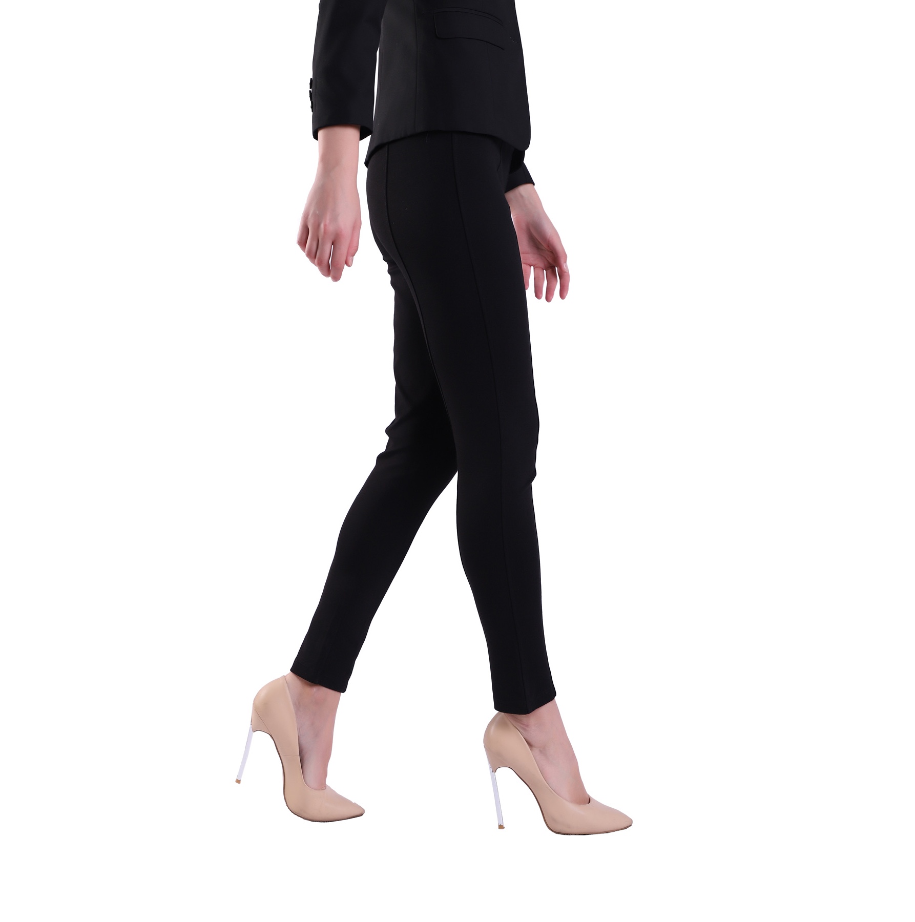 Women's Stretch Pull-on EASE into office Ponte Pencil Pant Legging Slim or Bootcut