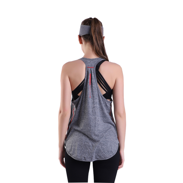 Women High Performance Stretchy Running Workout Yoga Tank 