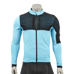 Mens Mesh Pocket Double Back Pocket Inner Fleece Cycling Jacket