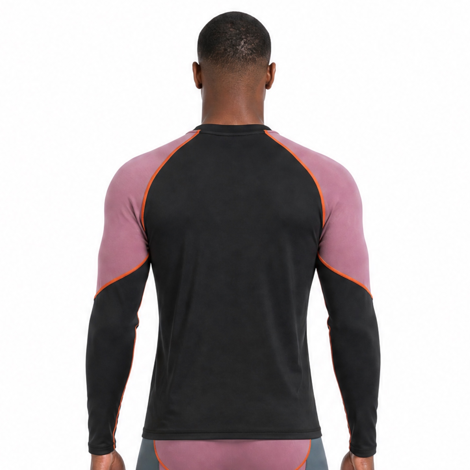 VMTR Mens Color Block Inner Fleece Long Sleeve Tops