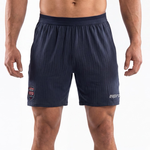 Mens Football Athletic Stripes Running Shorts