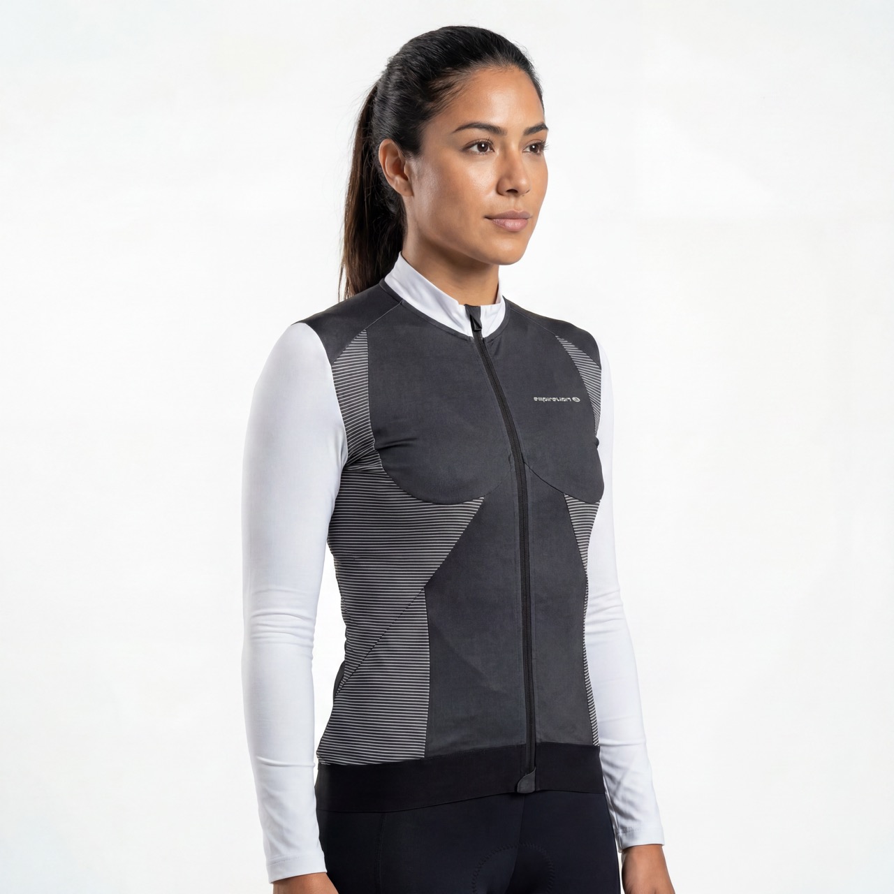 Womans Color Block Panels Cycling Jersey Jacket