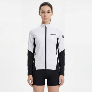 Womens Color Block Reflective Trim Sports Fashion Jacket
