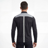 Reflective Panel Zip Through Cycling Running Jacket