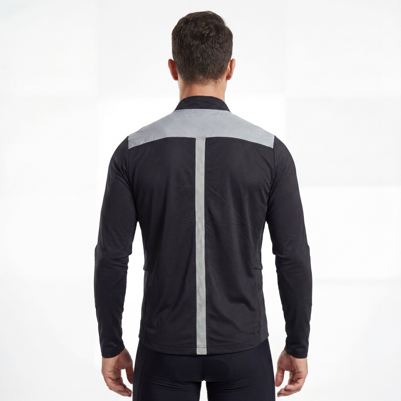 Reflective Panel Zip Through Cycling Running Jacket