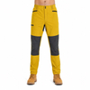 Mens Color Block Trekking Trousers Elastic Waist Hiking Pant