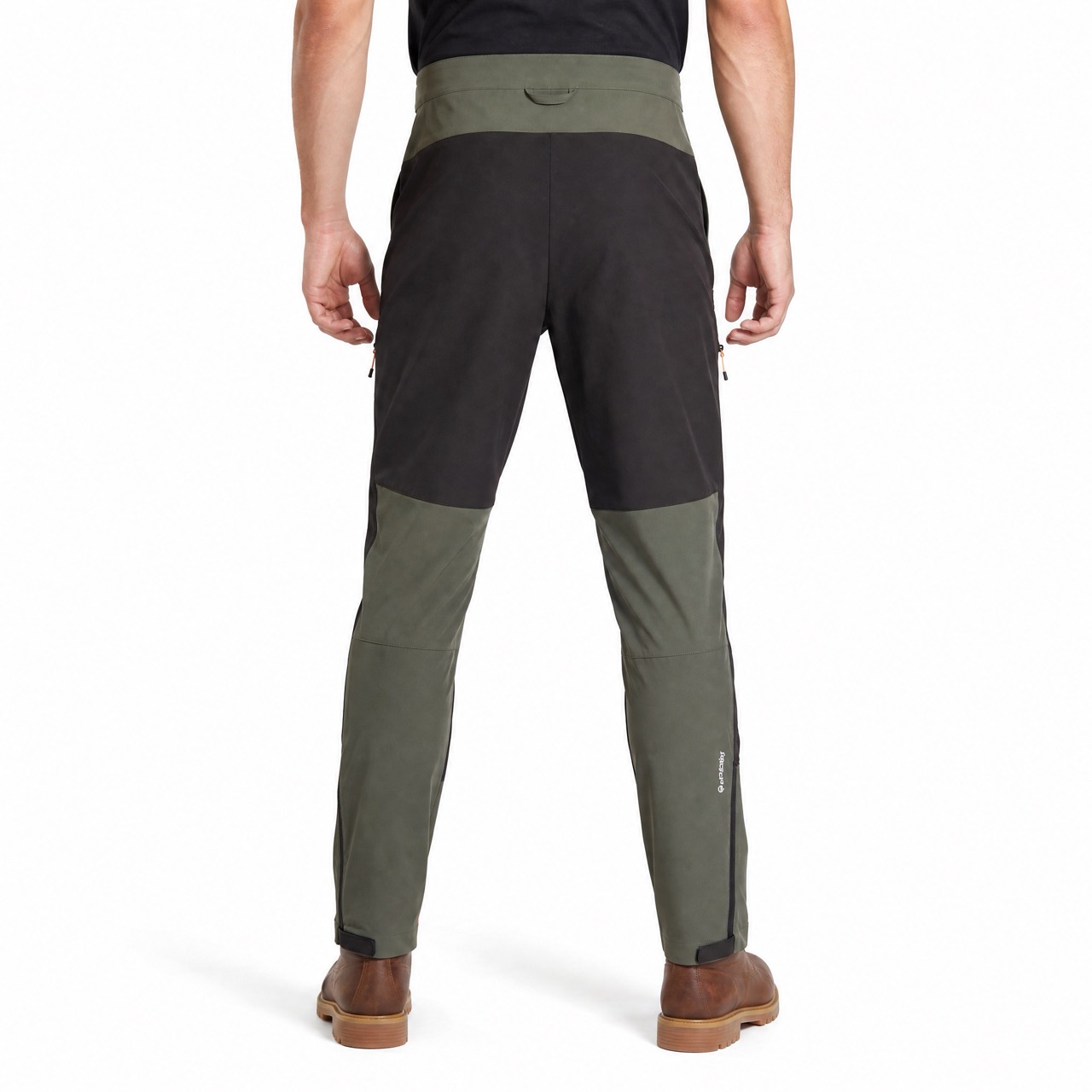 Mens Adjustable Waist Panels Hiking Trekking Trousers