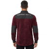 Mens Hiking Camping Windproof Shaggy Fuzzy Melange Fleece Shirts