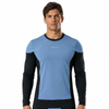 Mens Wind-protection Panels Baselayer Racing Workout Tops