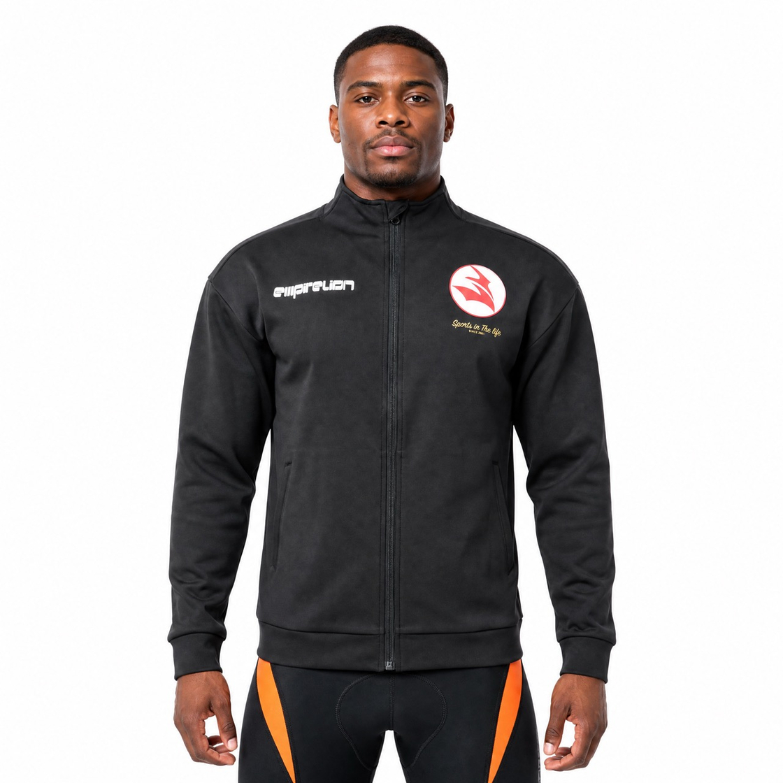 Mens Zip Through Football Term Jacket