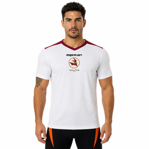 Mens V Neck Soccer Jersey T-shirt