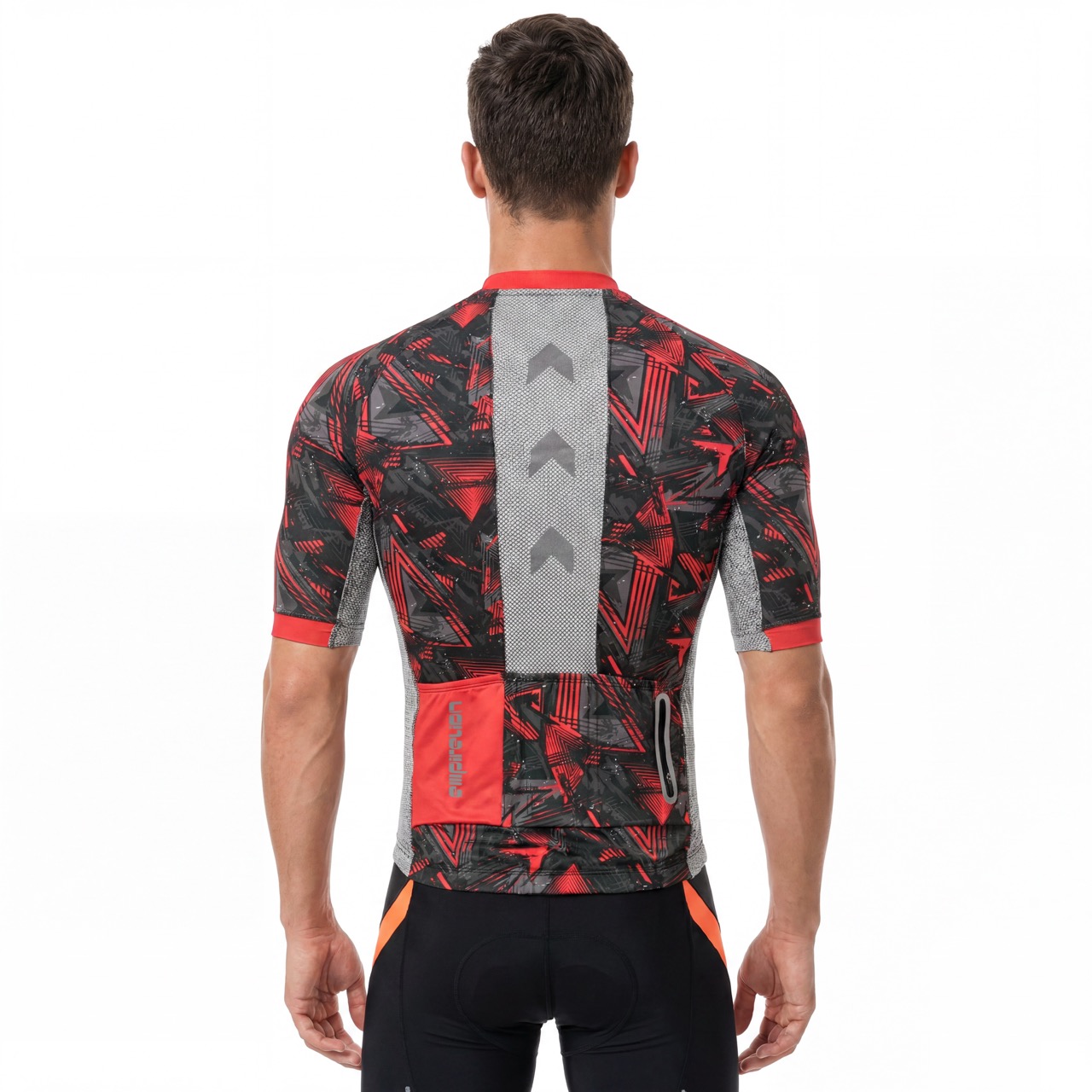 Digital Print Raglan Short-sleeved High Neck Cycling Jersey