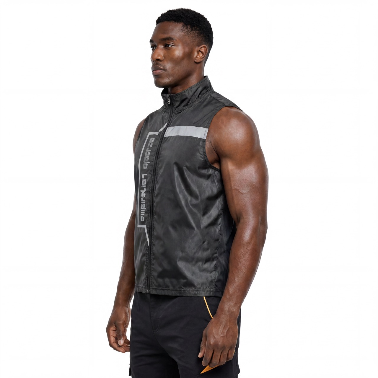 Men's Reflective Trims Wind Proof Vest