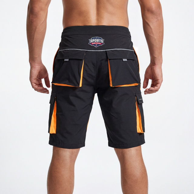 Mens 7 Zipper Pockets Sports Causal Short