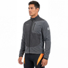 Mens Quiting Padded Panels Warm Polar Fleece Cycling Jacket