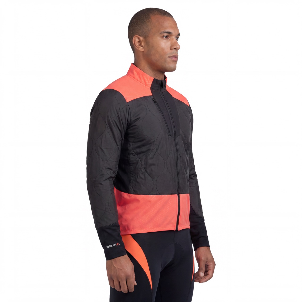 Mens Quiting Fluro Bond Panel Winter Jacket