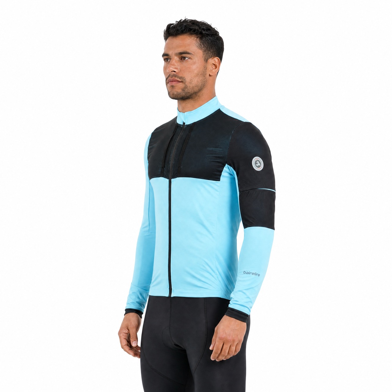 Mens Mesh Pocket Double Back Pocket Inner Fleece Cycling Jacket