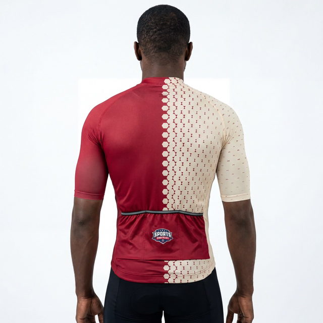 Allover Print Short-sleeved Cycling Bike Jersey
