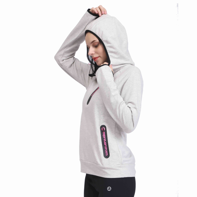 Women’s Lightweight Sealed Zip Running Sweatshirt Hoodie