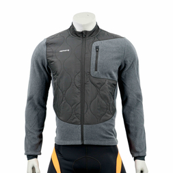 Mens Pad Panels Warm Polar Fleece Cycling Jacket