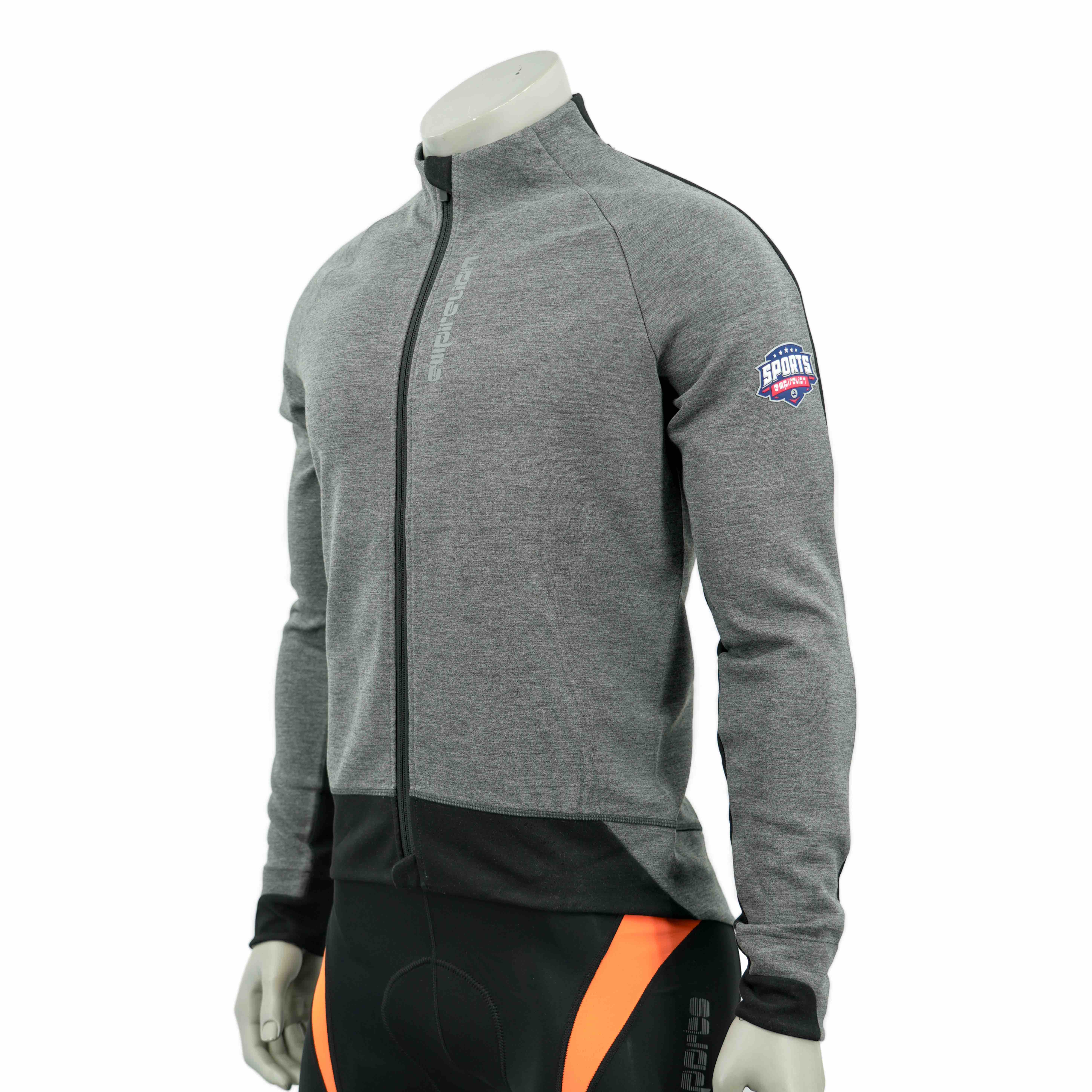 Color Block Reflective Panel Cycling Jacket