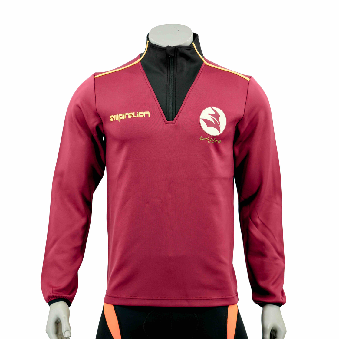Mens Half Zip Color Block Term Sports Jacket