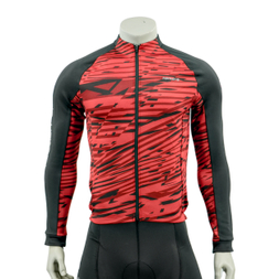 Mens Print Color Block Ride Cycling Jacket