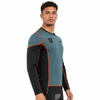 VMTR Mens Color Block Base Layer Long Sleeve Tops