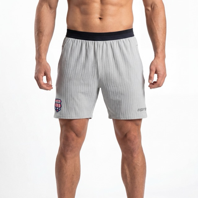 Mens Football Athletic Stripes Running Shorts