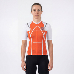 Womans Cold Feeling Light Weight Short-sleeved Cycling Jersey
