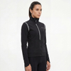 Womans High Neck Collar Reflective Trims Cycling Jacket