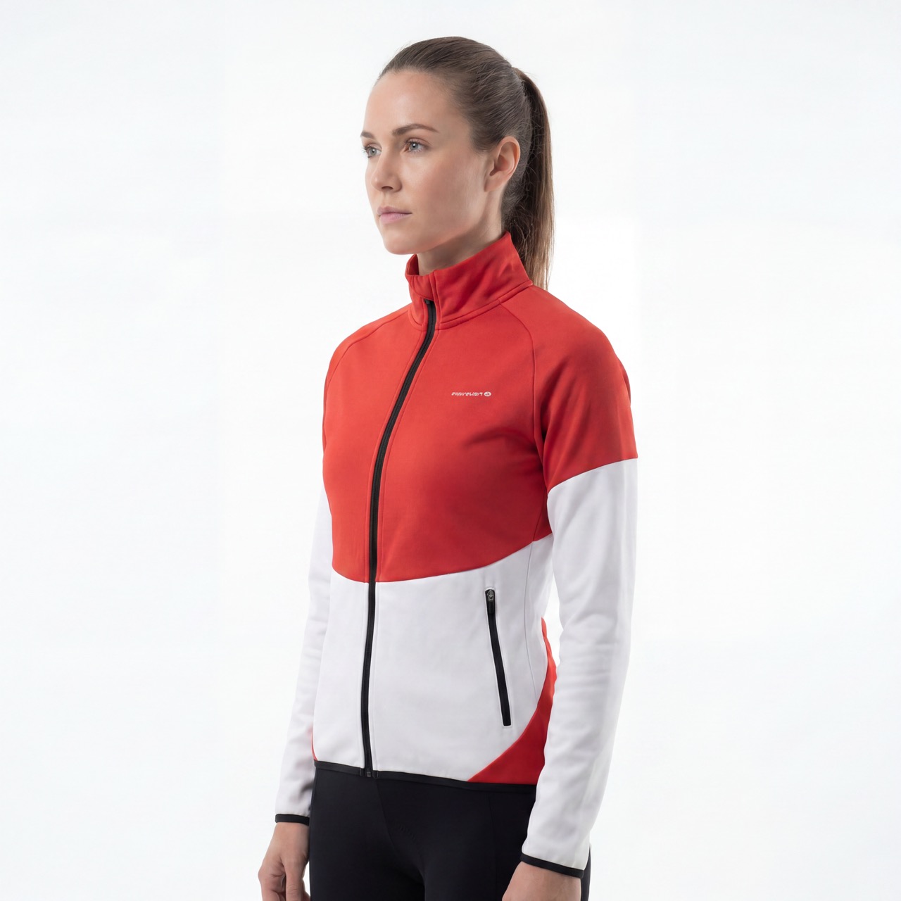 Womens Color Block Panel Sports Fashion Jacket