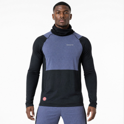 Mens Wind Proof High Cowl Neck Baselayer Top