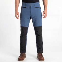 Mens Full Side Zippers Opening Hiking Trousers Color Block Snow Pant