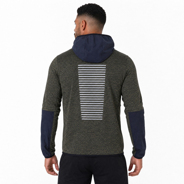 Trekking Mid Weight Running Half Zip Patch Pocket Hoodie
