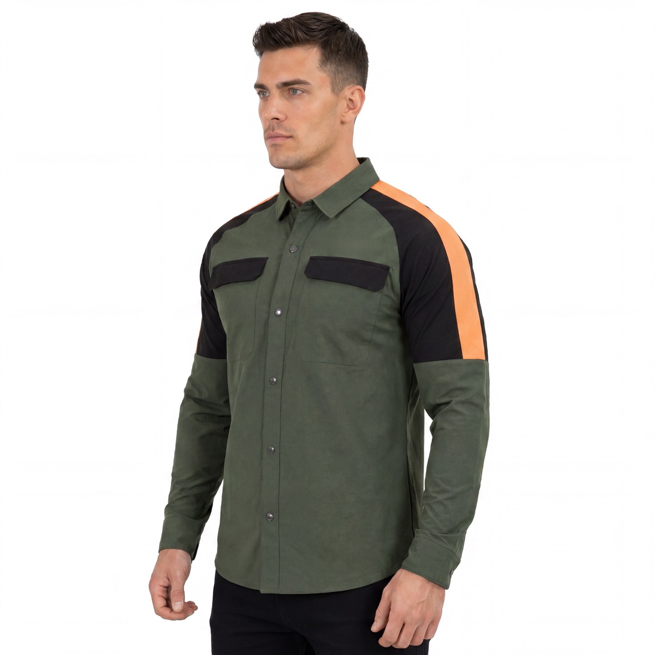 Mens Trekking Hiking Camping Fishing Walking Cooling Back & Armpit Vent Snaps Up Shoudler Panel Shirts
